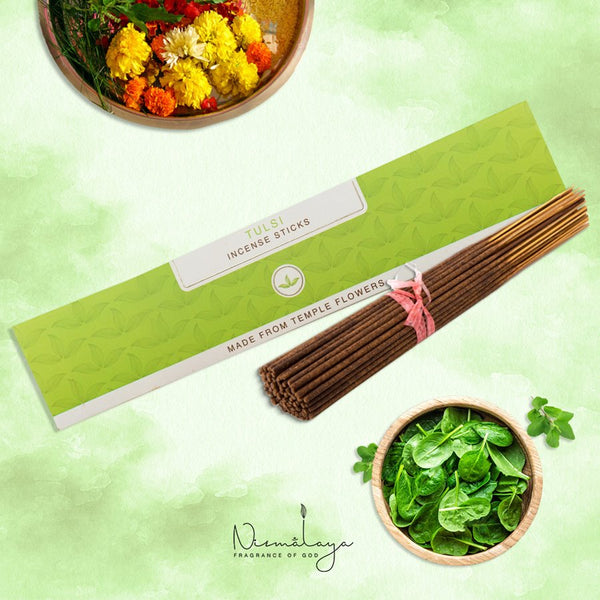 Nirmalaya Pooja Essentials For Ganesh Chaturthi | Incense Sticks | Tulsi | 30 Sticks