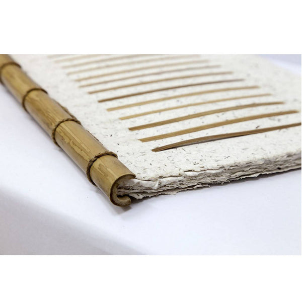 Eco Friendly Journaling Caress Book with Bamboo Inlay Cover of 36 Pages