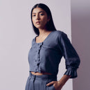 Handloom Tencel Twill Shirt | Blue Lagoon