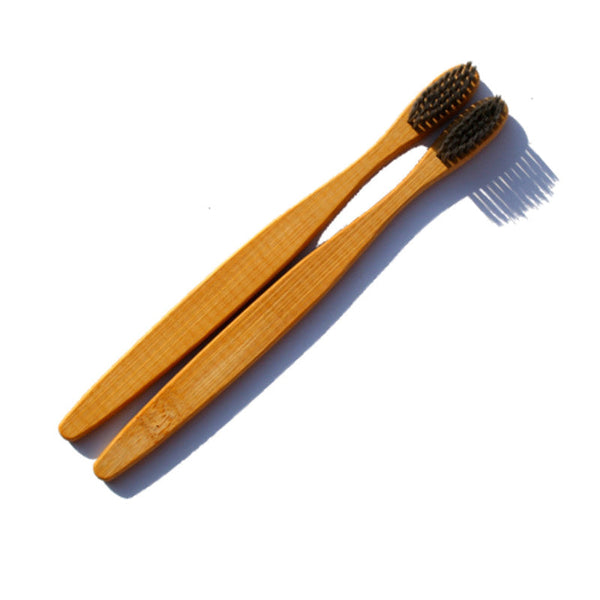 Bamboo Toothbrush | Charcoal Activated Bristles | Set of 2