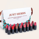 Just Herbs Mini Lipstick Combo | Sampler Kit | Pack of 16