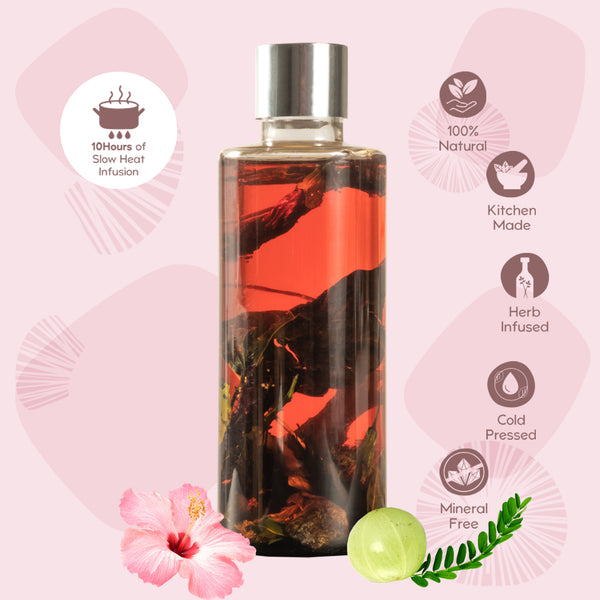 Hibiscus & Amla Hair Oil | Hair Growth | Anti-Hair Fall | 200 ml