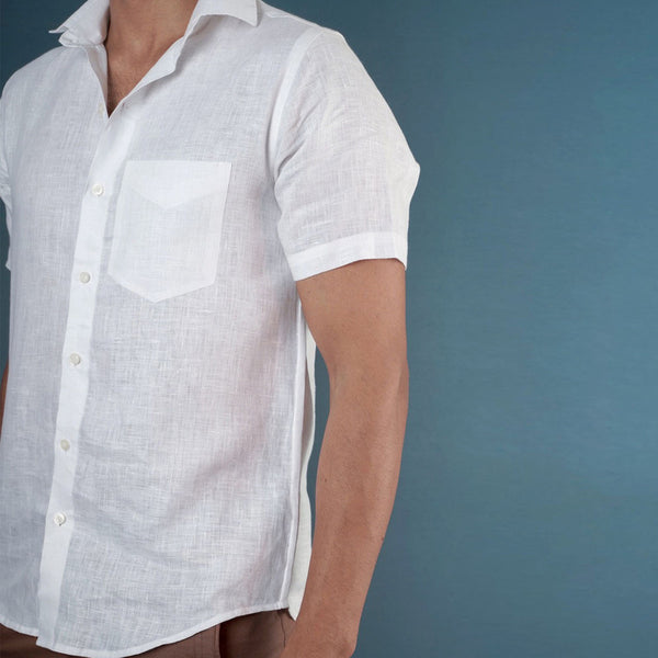 Linen Shirt for Men | White