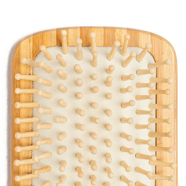 Bamboo Brush | Wooden Paddle Brush | For Hair | Brown