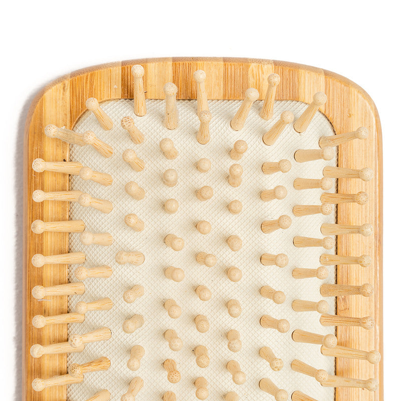 Bamboo Brush | Wooden Paddle Brush | For Hair | Brown