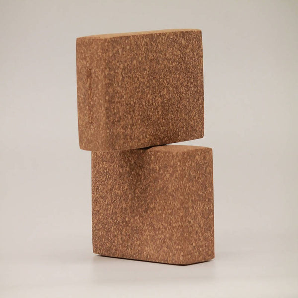 Natural Cork Yoga Brick | Pack of 2