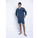 Pure Linen Short Set | Indigo